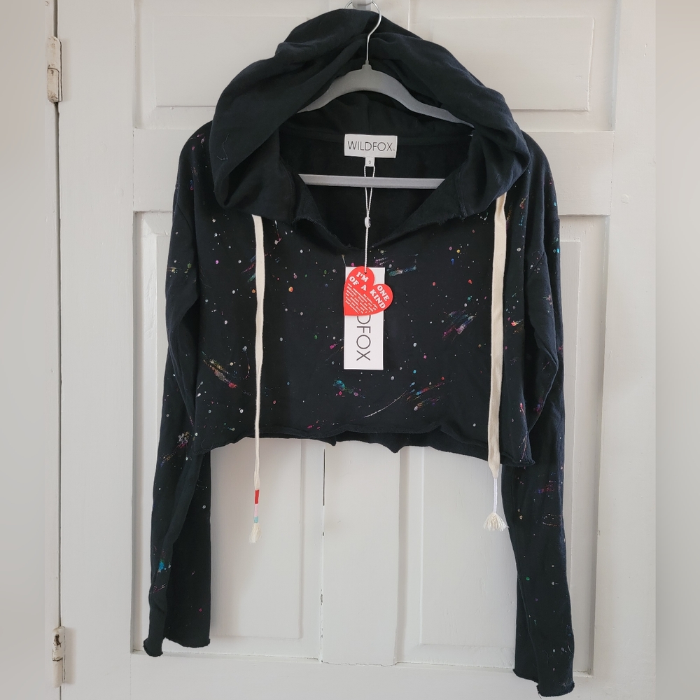 Wildfox Foil Splatter Ray Hoodie